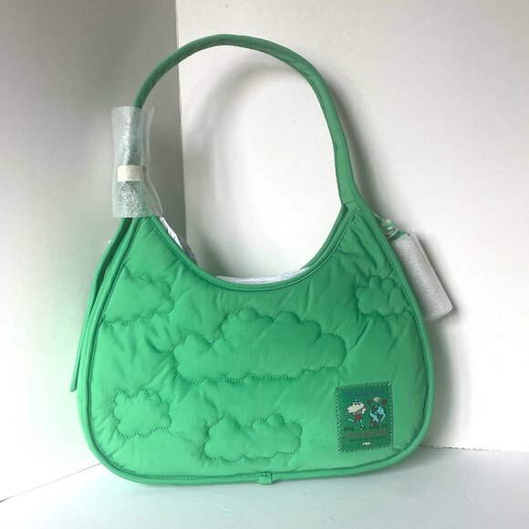 Coach Coachtopia Loop Ergo Bag Cloud Quilting Green Shoulder 90s Bag CV875 - Picture 3 of 9